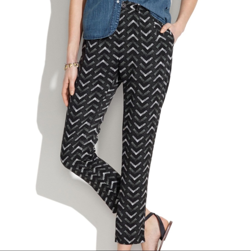 Made well chevron print pants